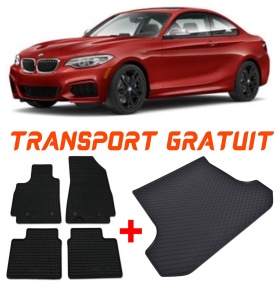 BMW Set Covorase + tavita portbagaj auto BMW Seria 2 F45 fabricatie 09.2014 - prezent, caroserie van accesorii pentru autoturismul tau - masina v2532
