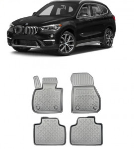 Bmw X1 F48 Phev, Suv, Din 03.2020 - Prezent , Set Covorase Auto Tip Tavita Premium 3D, din cauciuc accesorii pentru autoturismul tau - masina v171259