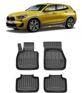 Bmw X2 F39 Din 2018 - Prezent , Set Covorase Auto Tip Tavita Premium 3D, din cauciuc accesorii pentru autoturismul tau - masina v169634