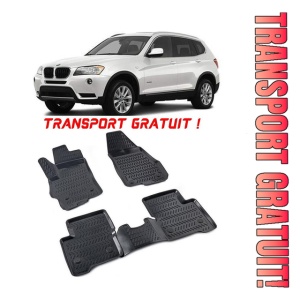 Bmw X3 F25 2011-2017 Set 4 covorase auto din cauciuc tip tavita premium line 3D - Transport Gratuit!