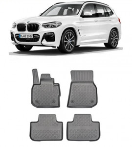 Bmw X3 G01, Suv, Din 11.2017 - Prezent , Set Covorase Auto Tip Tavita Premium 3D, din cauciuc accesorii pentru autoturismul tau - masina v173029