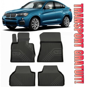 Bmw X4 F26 Din 07.2014 - 03.2018, Suv , Set Covorase Auto Tip Tavita Premium 3D, din cauciuc - Img 1