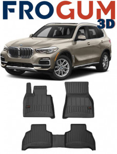 Bmw X5 G05, Suv, Din 11.2018 - Prezent , Set Covorase Auto Tip Tavita Premium 3D, din cauciuc accesorii pentru autoturismul tau - masina v175599