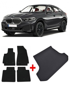Bmw X6 G06 din 11.2019 - Prezent Suv *1 , Set Covorase + tavita portbagaj auto - Img 2