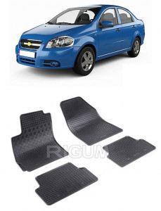 ChEVrolet Aveo Classic T250, Sedan, fabricat din 2006 - 2011, set covorase auto dedicate, din cauciuc 100% Premium accesorii pentru autoturismul tau - masina v155948
