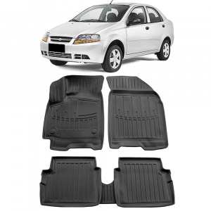 Chevrolet Aveo (T250) (2005-2011) Set covorase auto cauciuc G.Modern Line 3D accesorii pentru autoturismul tau - masina v68343