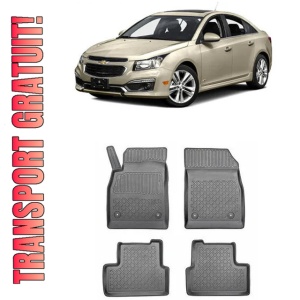 Chevrolet Cruze, Hatchback, Din 08.2011 - 2016 , Set Covorase Auto Tip Tavita Premium 3D, din cauciuc