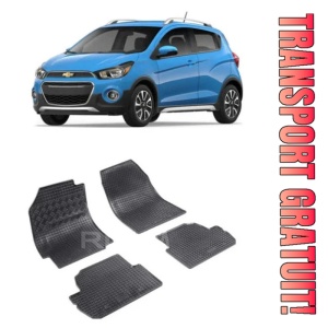 ChEVrolet Spark M300, Hatchback, fabricat din 02.2010 - Prezent, set covorase auto dedicate, din cauciuc 100% Premium