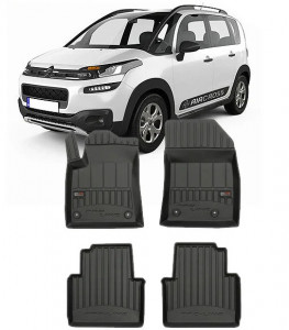 Citroen C3 Aircross, Hatchback, Din 11.2017 - Prezent , Set Covorase Auto Tip Tavita Premium 3D, din cauciuc accesorii pentru autoturismul tau - masina v171051