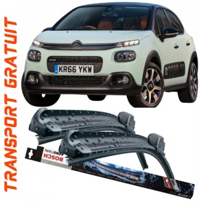 Citroen C3 Set 2 stergatoare parbriz Bosch Bosch Aerotwin 65 cm /40 cm compatibile cu Citroen C3 III Van (Sx_, Sy_) din 2016 (65 cm / 40 cm) accesorii pentru autoturismul tau - masina v122585