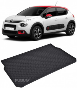 Citroen C3 Tavita pentru portbagaj din cauciuc, compatibila Citroen C3 III fabricatie 01.2017 - prezent, caroserie hatchback accesorii pentru autoturismul tau - masina v112681