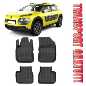 Citroen C4 Cactus I, Suv, Din 08.2014 - 03.2018 , Set Covorase Auto Tip Tavita Premium 3D, din cauciuc