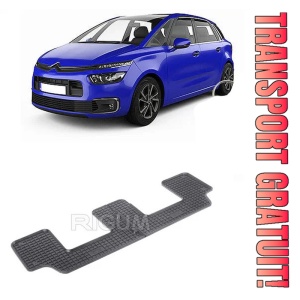 Citroen C4 Picasso II, Van, fabricat din 07.2013 - 11.2020, Rand 3, set covorase auto dedicate, din cauciuc 100% Premium