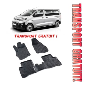 Citroen Jumpy 2019-Prezent Set 2 covorase auto din cauciuc tip tavita premium line 3D - Transport Gratuit!