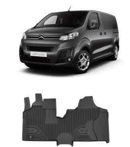 Citroen Jumpy II Din 2007 - 2016, Van , Set Covorase Auto Tip Tavita Premium 3D, din cauciuc accesorii pentru autoturismul tau - masina v167472