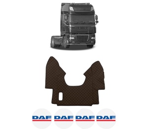 Covoras Camion Tir DAF 95 XF din 1997-2002, Auto, 4x Stickere auto cu DAF