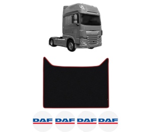 Covoras Camion Tir DAF XF 106 din 2012-2017, Auto, 4x Stickere auto cu DAF