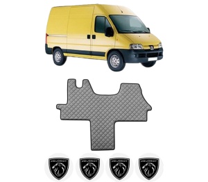 Covoras Camion Tir PEUGEOT BOXER Van din 2006-2023, Auto, 4x Stickere auto cu PEUGEOT