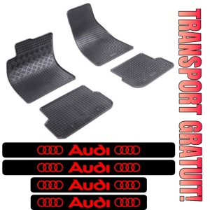 Covorase Audi A6 C6, Combi, din 03.2006 - 2011 si set 4 stickere protectie praguri Audi