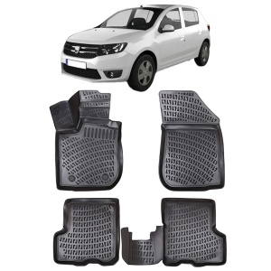 Covorase auto Dacia Sandero II 2012-2020 Set presuri tip tavita accesorii pentru autoturismul tau - masina v22325
