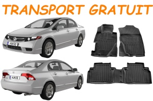Covorase Honda Civic 4D (2006-2011) Set presuri auto tavita accesorii pentru autoturismul tau - masina v21785