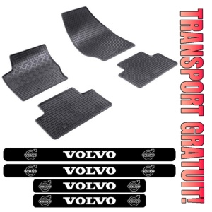 Covorase Volvo XC90 I, SUV, din 2002 - 04.2015 si set 4 stickere protectie praguri Volvo
