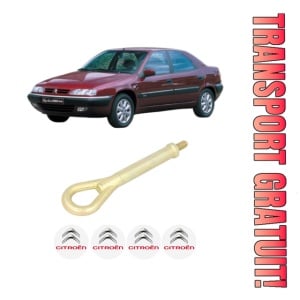 Cui carlig remorcare, tractare auto CITROEN XANTIA (X1_, X2_) din 1999-2003, Otel, Cri-Flo, 4 Stickere cu CITROEN