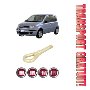 Cui carlig remorcare, tractare auto FIAT PANDA (169_) din 2003-2013, Otel, Cri-Flo, 4 Stickere cu FIAT