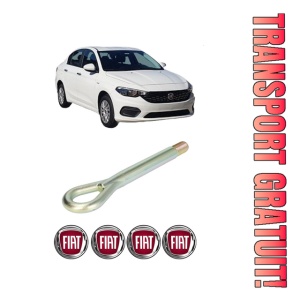 Cui carlig remorcare, tractare auto FIAT TIPO Saloon (356_, 357_) din 2015-2022, Otel, Cri-Flo, 4 Stickere cu FIAT