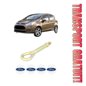 Cui carlig remorcare, tractare auto FORD B-MAX (JK) din 2012-2015, Otel, Cri-Flo, 4 Stickere cu FORD