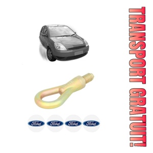 Cui carlig remorcare, tractare auto FORD FIESTA V (JH_, JD_) din 2001-2008, Otel, Cri-Flo, 4 Stickere cu FORD
