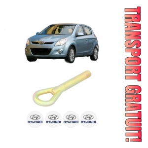 Cui carlig remorcare, tractare auto HYUNDAI i20 I (PB, PBT) din 2008-2015, Otel, Cri-Flo, 4 Stickere cu HYUNDAI