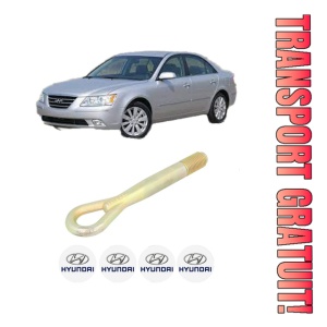 Cui carlig remorcare, tractare auto HYUNDAI SONATA V (NF) din 2005-2010, Otel, Cri-Flo, 4 Stickere cu HYUNDAI