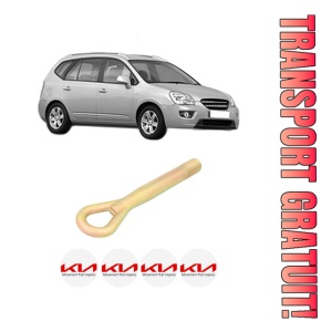 Cui carlig remorcare, tractare auto KIA CARENS III MPV (UN) din 2006-2013, Otel, Cri-Flo, 4 Stickere cu KIA