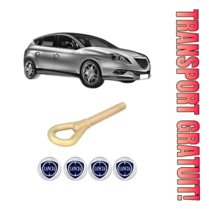 Cui carlig remorcare, tractare auto LANCIA DELTA III (844_) din 2008-2014, Otel, Cri-Flo, 4 Stickere cu LANCIA