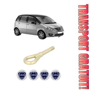 Cui carlig remorcare, tractare auto LANCIA MUSA (350_) din 2004-2012, Otel, Cri-Flo, 4 Stickere cu LANCIA