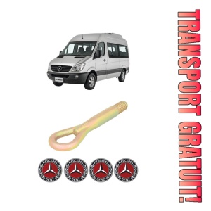 Cui carlig remorcare, tractare auto MERCEDES-BENZ SPRINTER 3-t Bus (B906) din 2006-2018, Otel, Cri-Flo, 4 Stickere cu MERCEDES-BENZ - Img 1