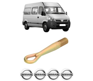 Cui carlig remorcare, tractare auto NISSAN INTERSTAR Bus (X70) din 2002-2011, Otel, Cri-Flo, 4 Stickere cu NISSAN - Img 2