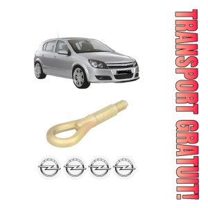 Cui carlig remorcare, tractare auto OPEL ASTRA H (A04) din 2004-2014, Otel, Cri-Flo, 4 Stickere cu OPEL