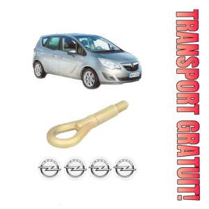Cui carlig remorcare, tractare auto OPEL MERIVA B MPV (S10) din 2010-2017, Otel, Cri-Flo, 4 Stickere cu OPEL