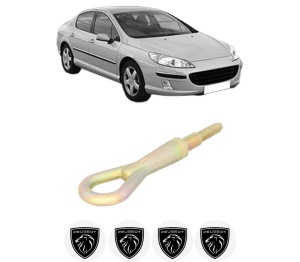 Cui carlig remorcare, tractare auto PEUGEOT 407 (6D_) din 2004-2011, Otel, Cri-Flo, 4 Stickere cu PEUGEOT - Img 2