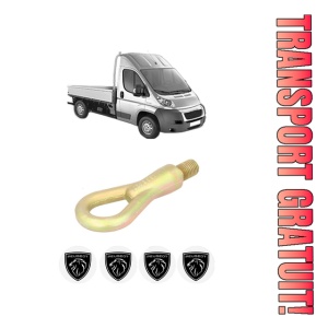 Cui carlig remorcare, tractare auto PEUGEOT BOXER Platform/Chassis din 2006-2020, Otel, Cri-Flo, 4 Stickere cu PEUGEOT