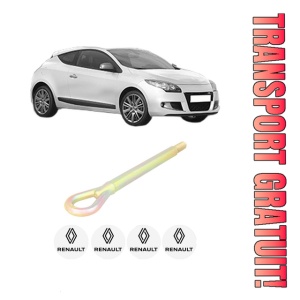 Cui carlig remorcare, tractare auto RENAULT MEGANE III Coupe (DZ0/1_) din 2008-2016, Otel, Cri-Flo, 4 Stickere cu RENAULT