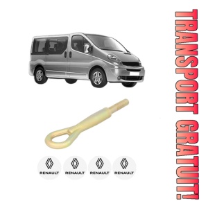 Cui carlig remorcare, tractare auto RENAULT TRAFIC II Bus (JL) din 2001-2008, Otel, Cri-Flo, 4 Stickere cu RENAULT