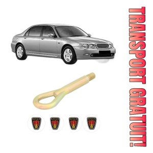Cui carlig remorcare, tractare auto ROVER 75 (RJ) din 1999-2005, Otel, Cri-Flo, 4 Stickere cu ROVER