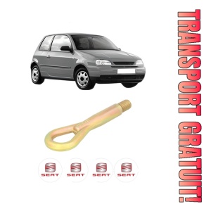 Cui carlig remorcare, tractare auto SEAT AROSA (6H1) din 1997-2004, Otel, Cri-Flo, 4 Stickere cu SEAT