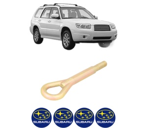 Cui carlig remorcare, tractare auto SUBARU FORESTER (SH_) din 2008-2013, Otel, Cri-Flo, 4 Stickere cu SUBARU - Img 2