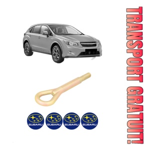 Cui carlig remorcare, tractare auto SUBARU XV (_GP_) din 2012-2017, Otel, Cri-Flo, 4 Stickere cu SUBARU