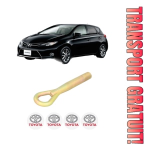 Cui carlig remorcare, tractare auto TOYOTA AURIS (_E18_) din 2012-2018, Otel, Cri-Flo, 4 Stickere cu TOYOTA
