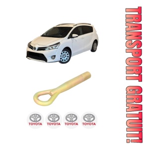 Cui carlig remorcare, tractare auto TOYOTA VERSO (_R2_) din 2009-2018, Otel, Cri-Flo, 4 Stickere cu TOYOTA